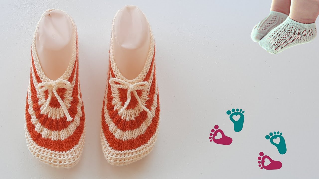 آموزش بافتنی|بافت پاپوش با دومیل شیک و راحت💕Leather shoe weaving training