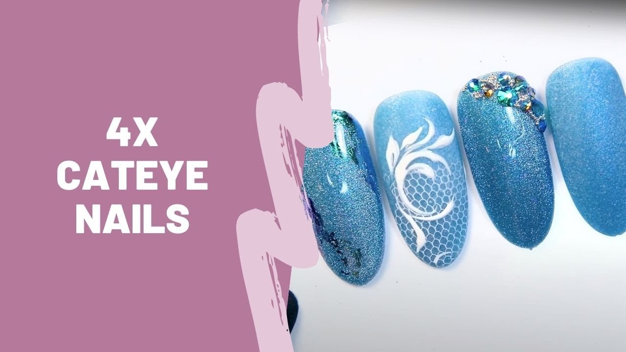 Cateye Gellak: 4x cateye nails