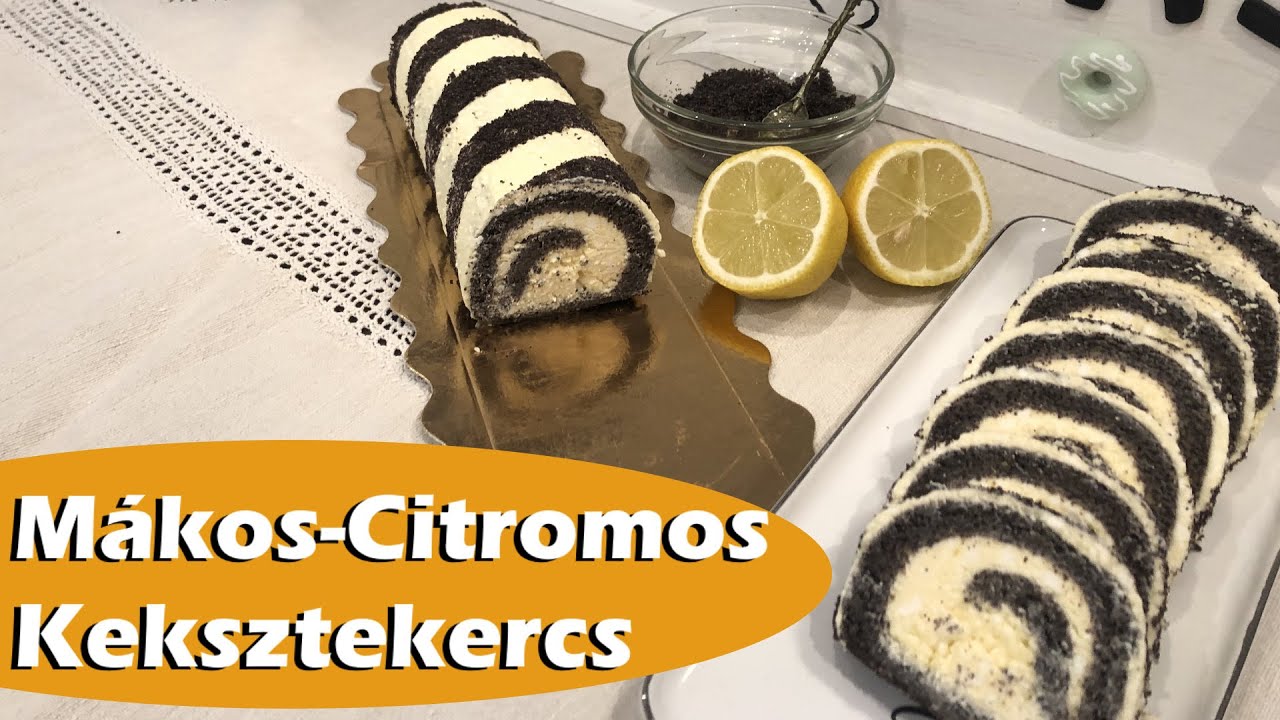 Mákos-Citromos Keksztekercs 🍋Cukor, Fehérliszt, Sütés Nélkül, Gluténmentres Opcióval | HagymaLekvár