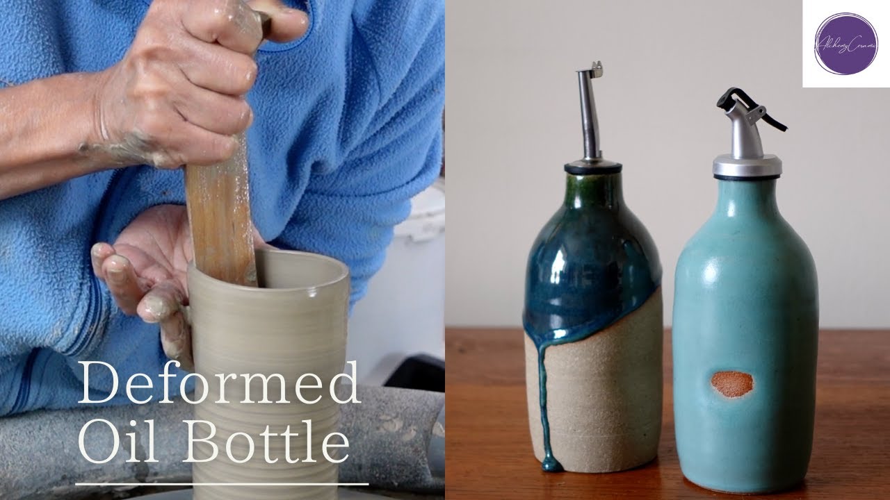 Throwing “Deformed Oil Bottle” on the Potter’s Wheel @alchemyceramic