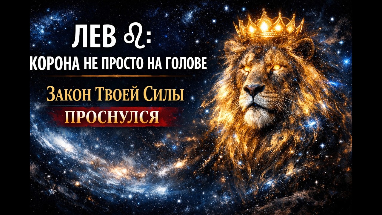 ЛЕВ ♌: КОРОНА НЕ ПРОСТО НА ГОЛОВЕ — ЗАКОН ТВОЕЙ СИЛЫ ПРОСНУЛСЯ