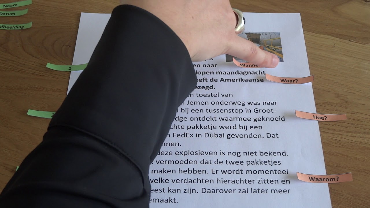 Instructie nieuwsbericht schrijven - leerjaar 1 - tl