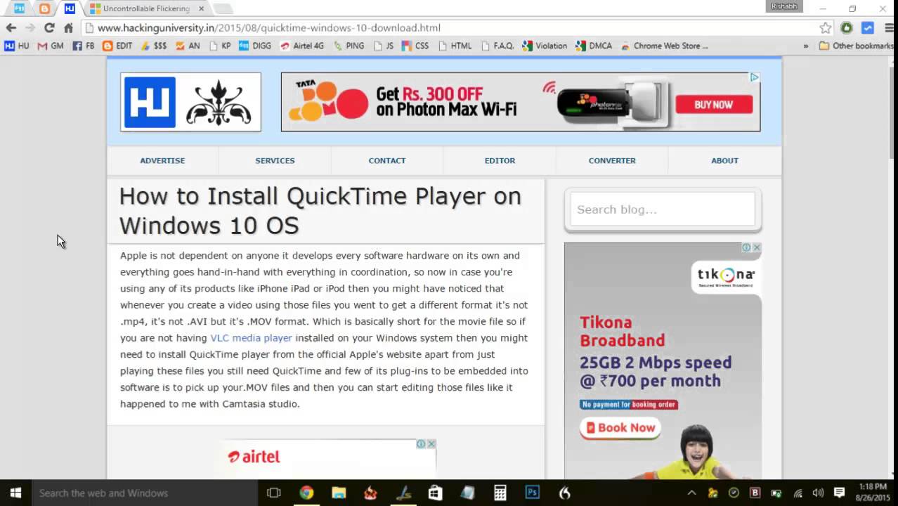 How to Install QuickTime Player on Windows 10 OS