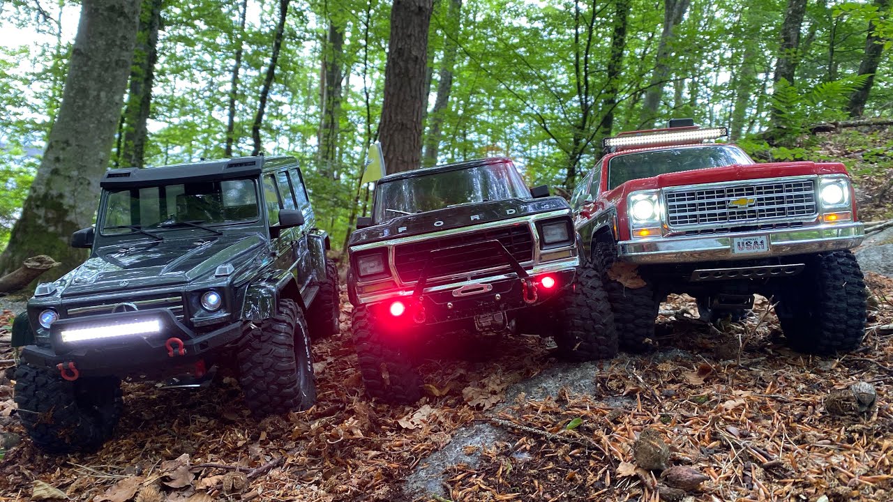RC Traxxas Trx 4 Ford Bronco `79 , Chevy Blazer `79  V8 , Mercedes G500  and Dodge Power Wagon V8