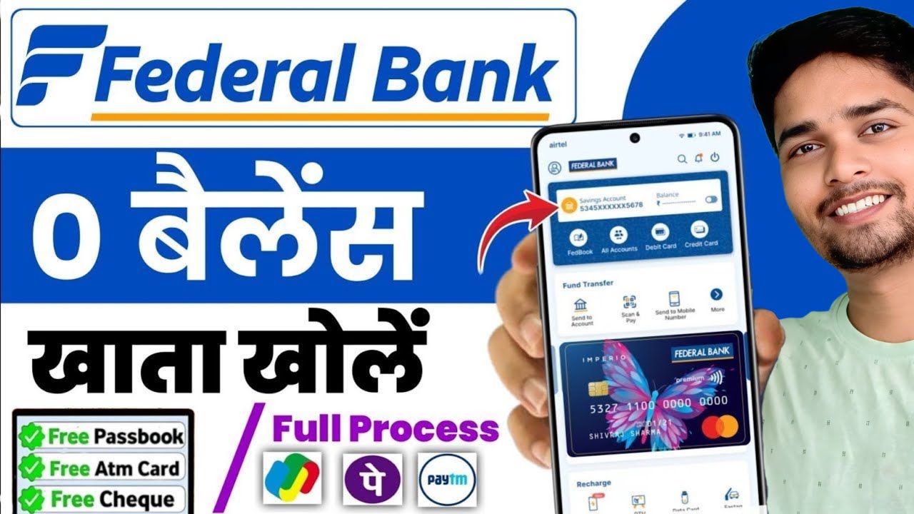 federal bank zero balance account opening online 2026 | how to open federal bank account online