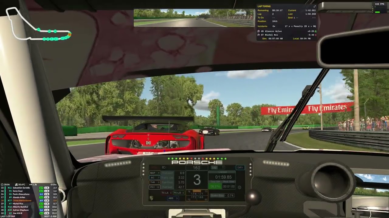 Iracing Rennen 10 Monza