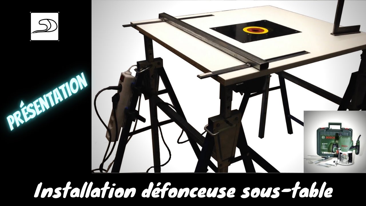 Comment installer une défonceuse Bosch POF 1400 ACE en mode sous table