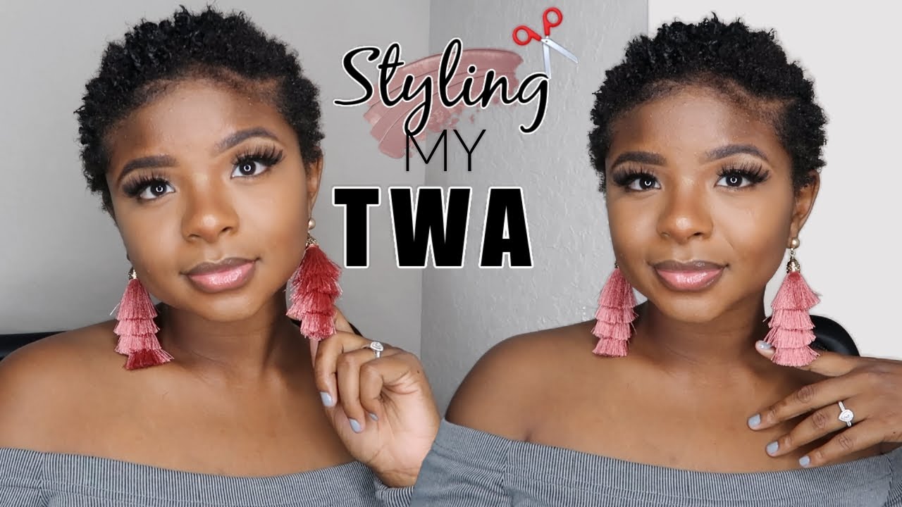 STYLING MY NEW TWA| HOW TO DEFINE YOUR BIG CHOP (4C HAIR)