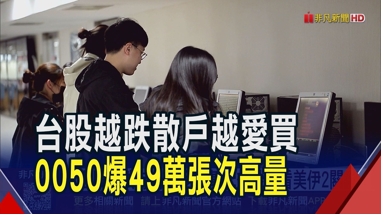 螞蟻雄兵進場撿便宜?0050爆49萬張次高.台積電零股1699萬股刷紀錄 台股急跌有機可趁?專家:想抄底看美伊2關鍵｜非凡財經新聞｜20260309