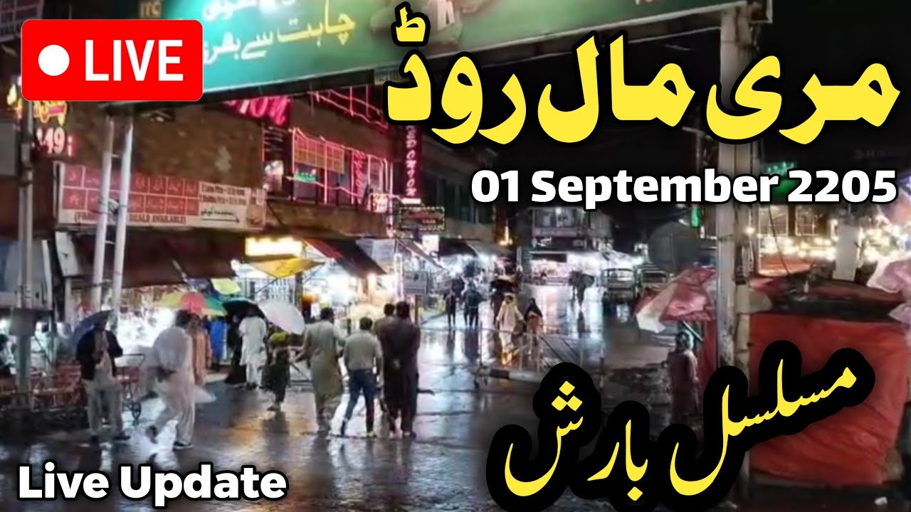 #murree live heavy rain today