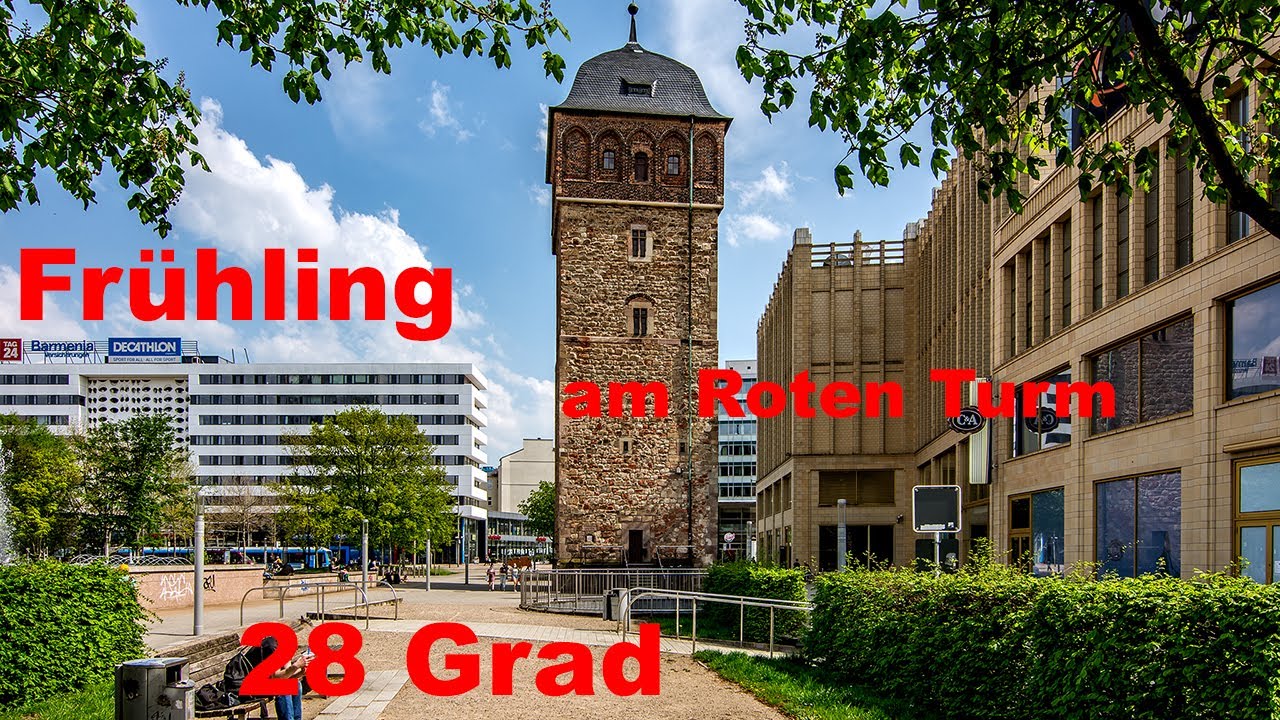 Walk durch Chemnitz rund um dem  Roten Turm  entlang.   Dji Osmo Pocket Cinematic 16:9
