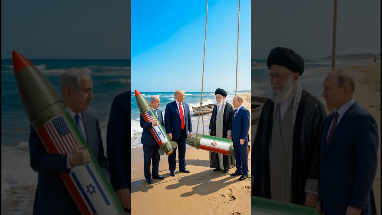 Trump's Rocket Swing Thanks Putin! 🚀😂#trump #netanyahu #putin #khamenei