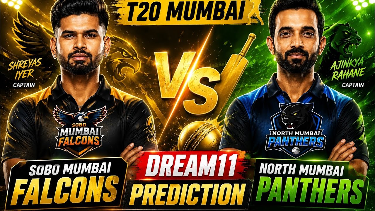 SoBo Mumbai Falcons vs North Mumbai Panthers T20 Mumbai Dream11 Prediction, SMF vs NMP T20 Mumbai