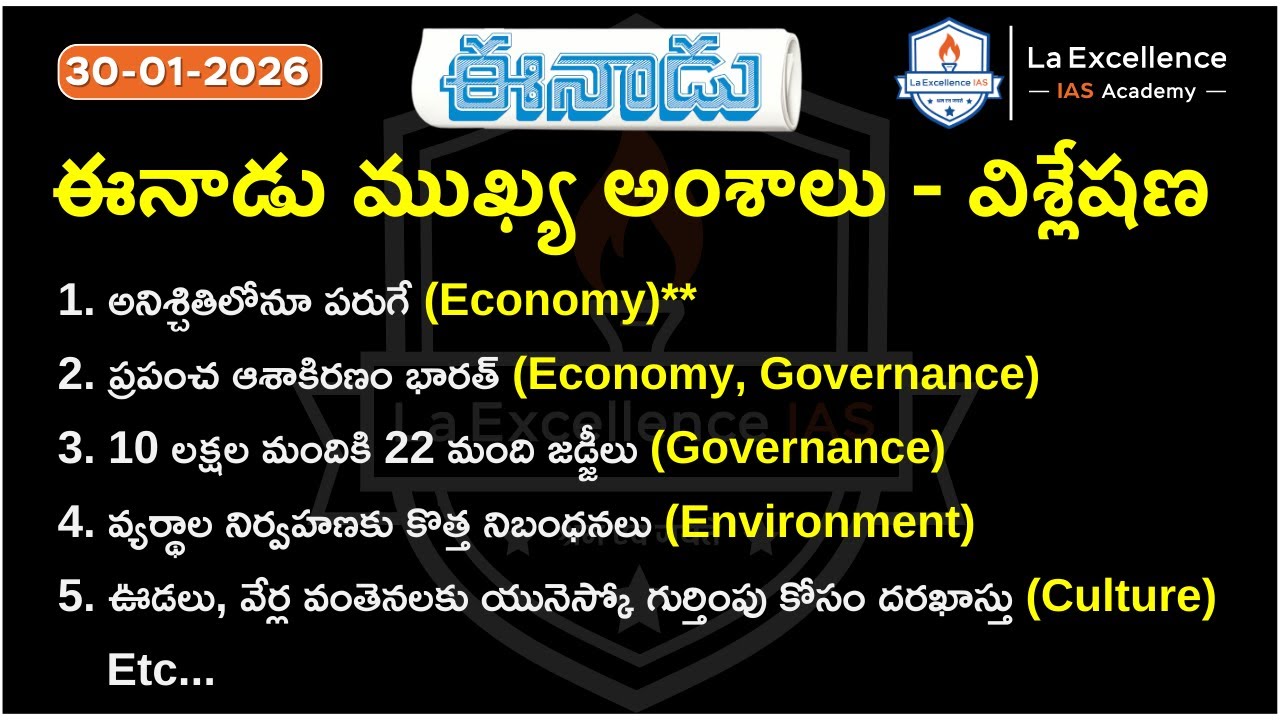 Eenadu News Analysis  