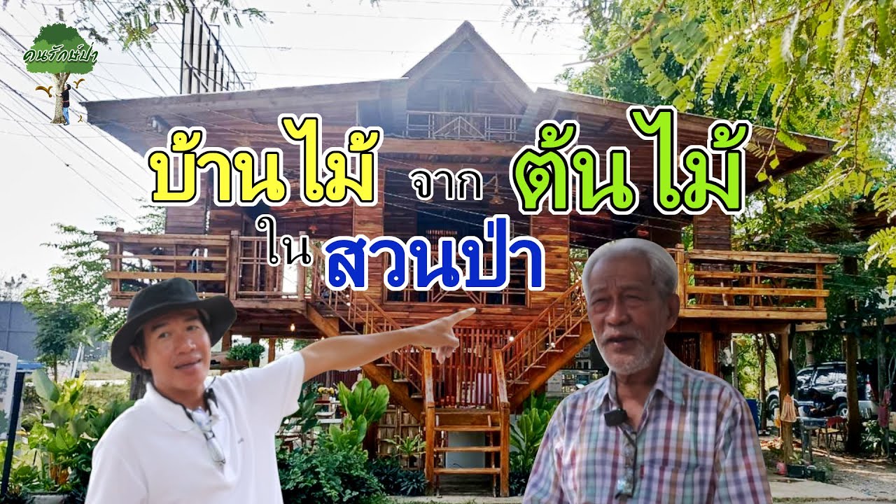 บ้านไม้จากต้นไม้ ในสวนป่า l คนรักษ์ป่า EP.303