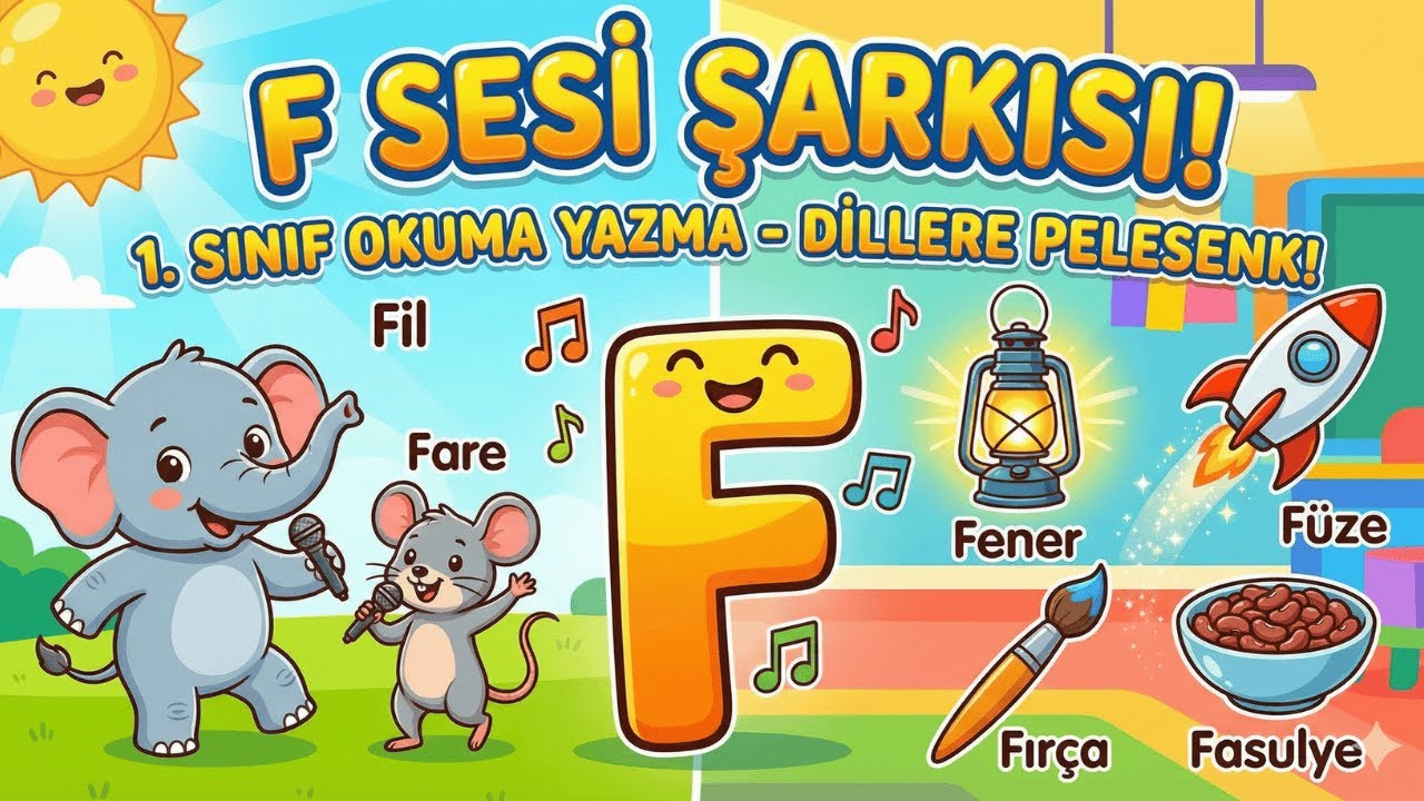 F Sesi Hiç Bu Kadar Eğlenceli Olmamıştı! 🕺 | 1. Sınıf F Sesi Şarkısı