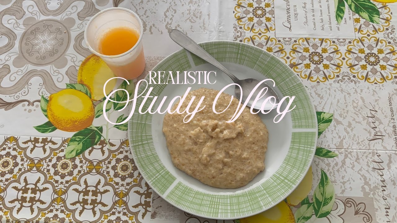A realistic study vlog🤍