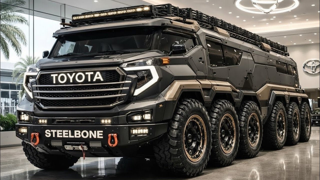 2026 Toyota 12x12 STEELBONE – The World’s Most Extreme Survival Tank Motorhome! 