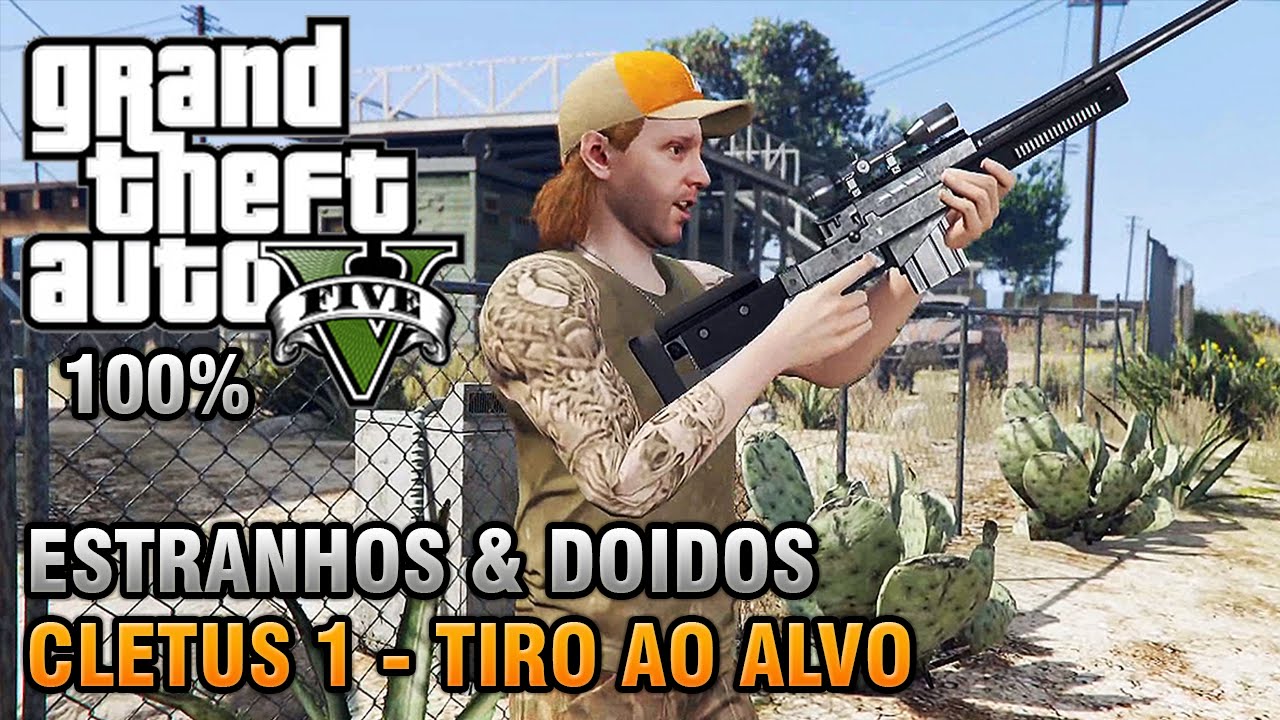 GTA V - Cletus - Strange & Crazy - Target Practice (100% Gold Walking)