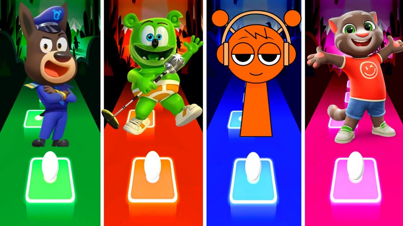 Sheriff Labrador 🆚 Gummy Bear 🆚 Incredibox Sprunki 🆚 Talking Tom.💥Who Is The Best Coffin Dance? 🤔