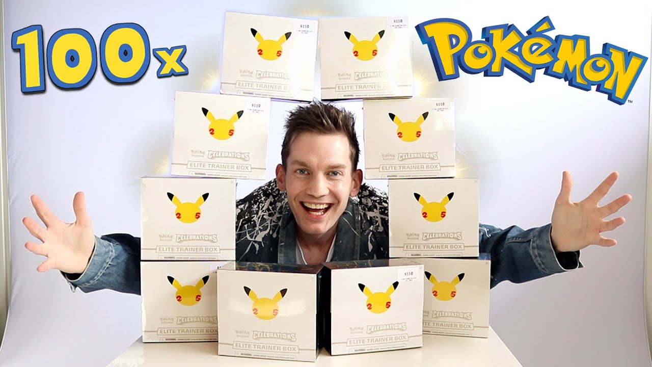 Opening 100x Pok&eacute;mon Celebrations Booster Packs
