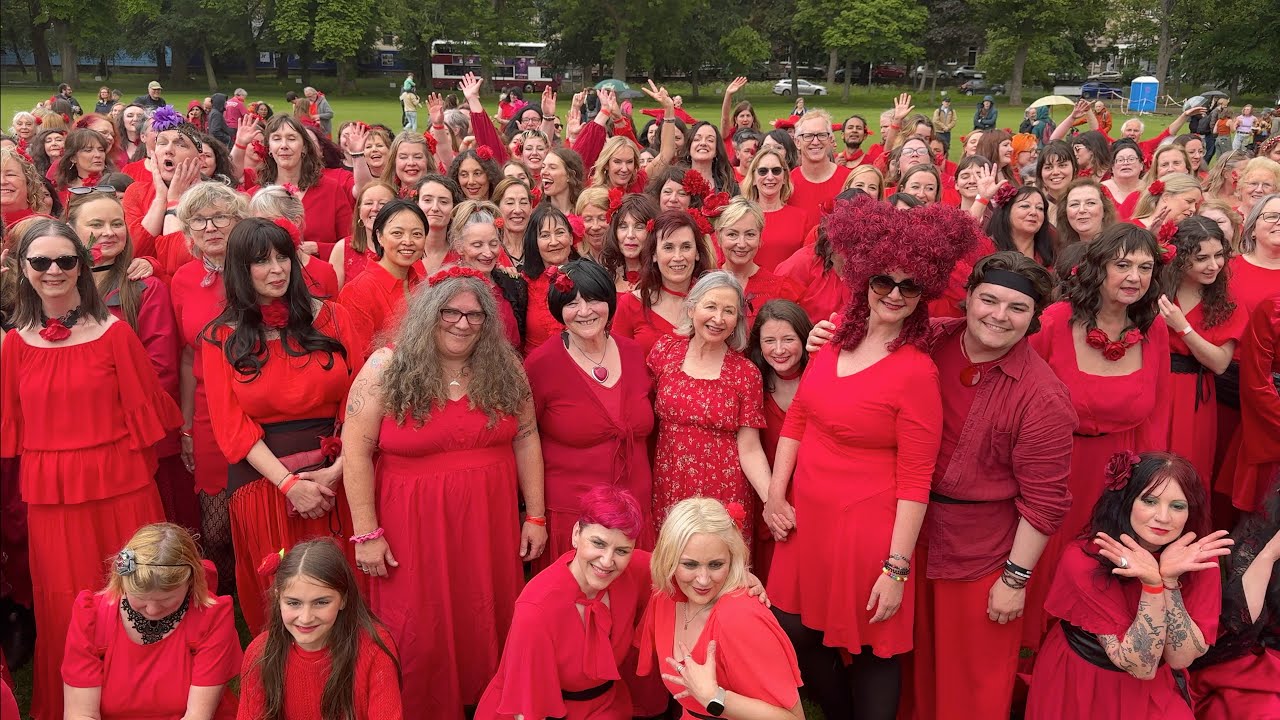 Dance with Cathies. Wuthering Day Edinburgh, Scotland