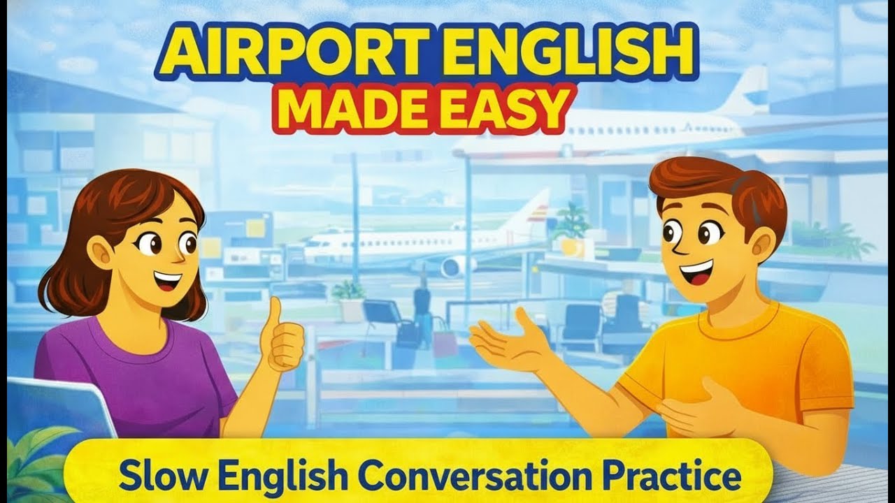Learn How To Talk in English at The Airport | Listening Practice for Beginners  | English Podcast