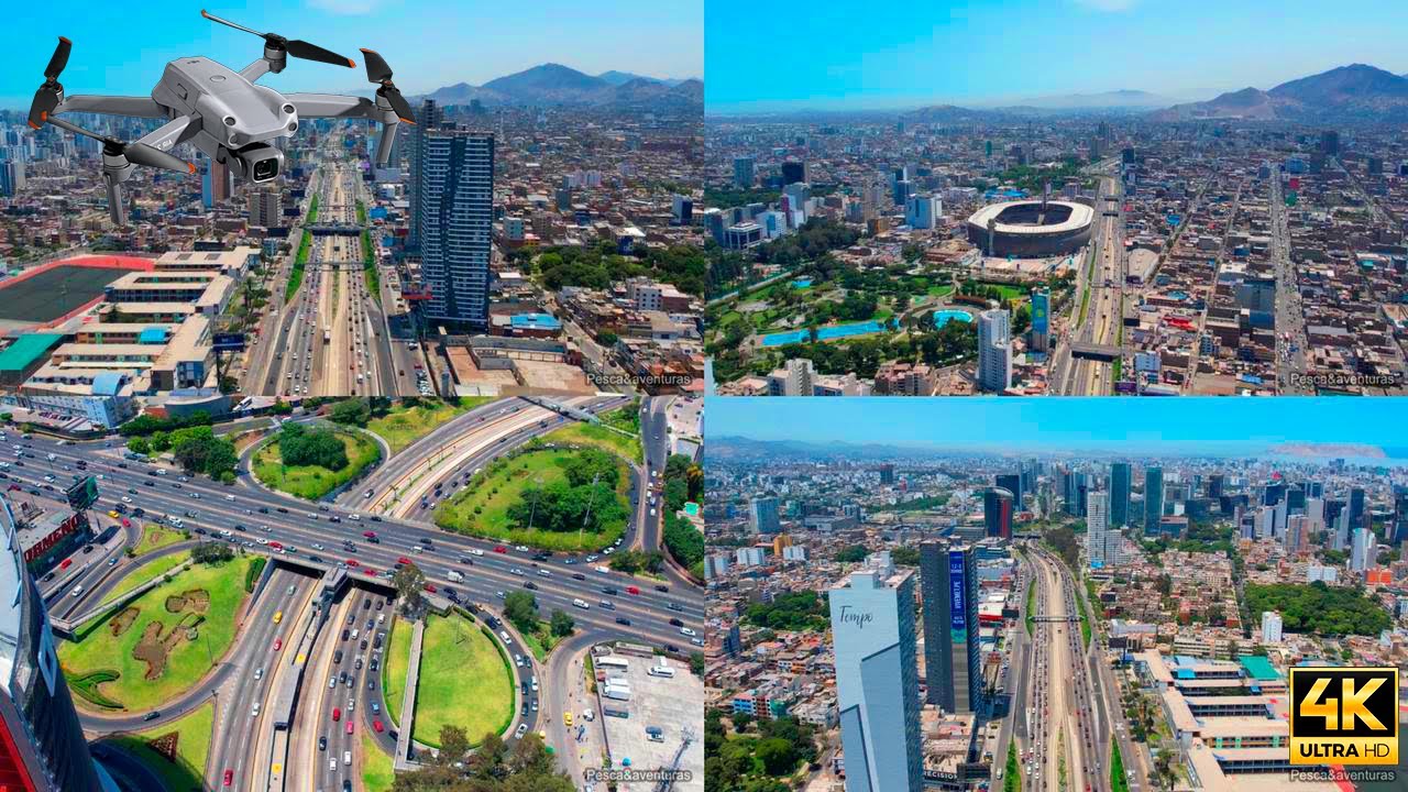 VIA EXPRESA LIMA PERU 2022 DESDE UN DRONE 4K