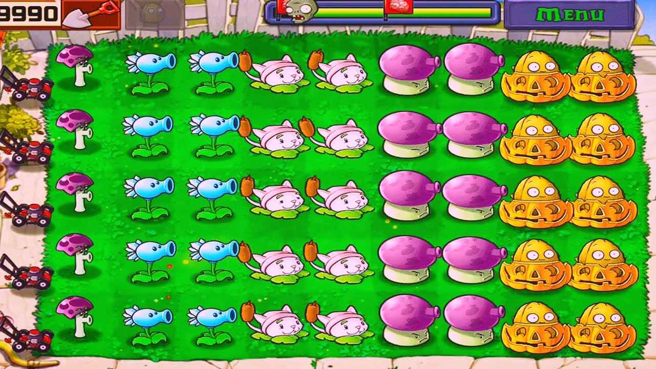 Plants Vs Zombies | Adventure Day | Level! 1&2&3 Completed Gameplay Full HD 1080p 60fps