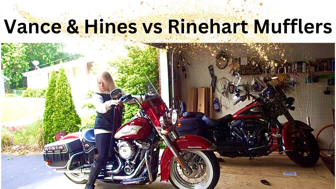 Sound Test Vance & Hines vs Rinehart Mufflers on a Harley Heritage and Hydra Glide