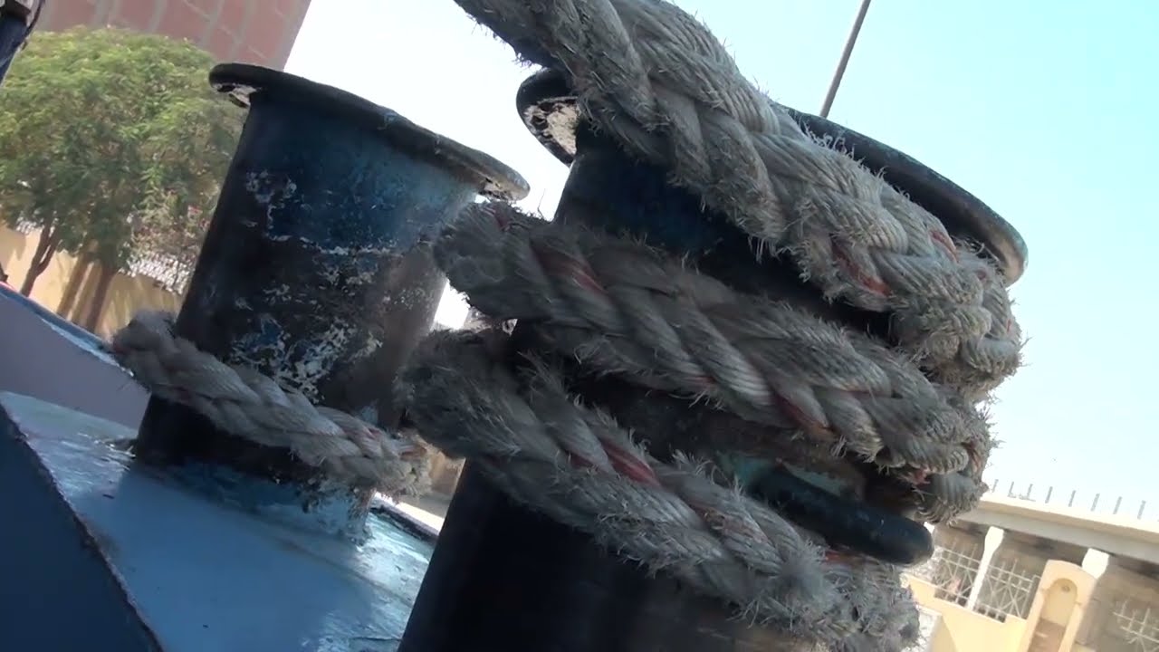 Going through Esna Lock on a Nile cruise in Egypt