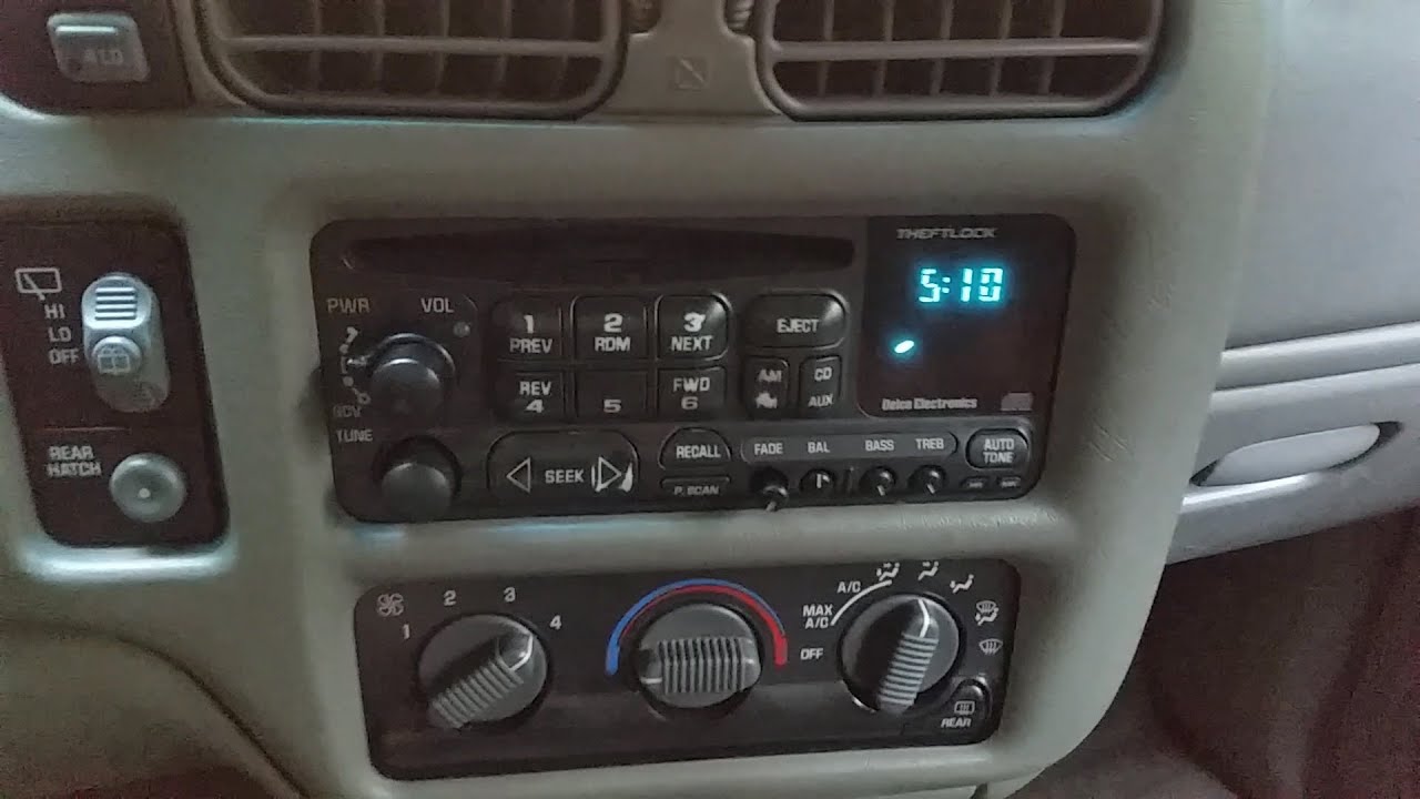 2000 GMC Jimmy SLE 4 Door Speaker Install