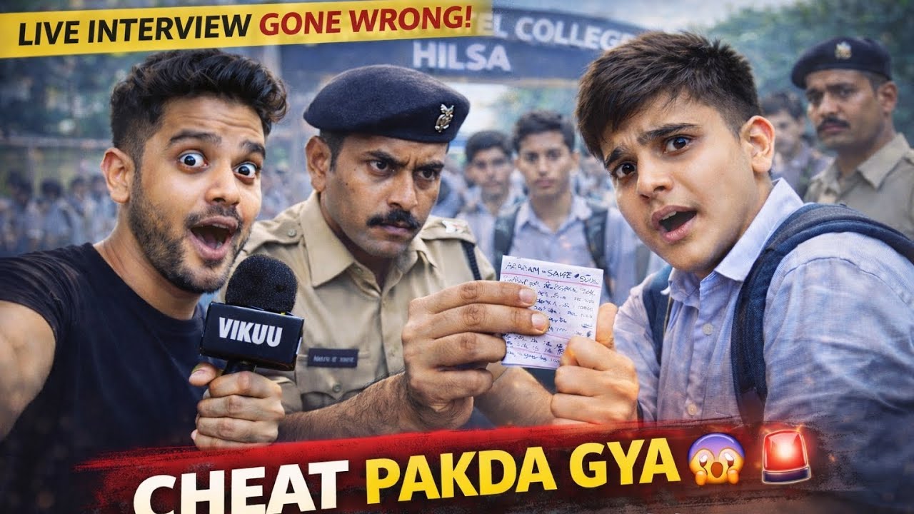 Padhaai Nahi Ki… Fir Bhi 90 Marks? 😱 | 10th Exam Center Hilsa Interview |  VlogsWithVikuu#10thexam 