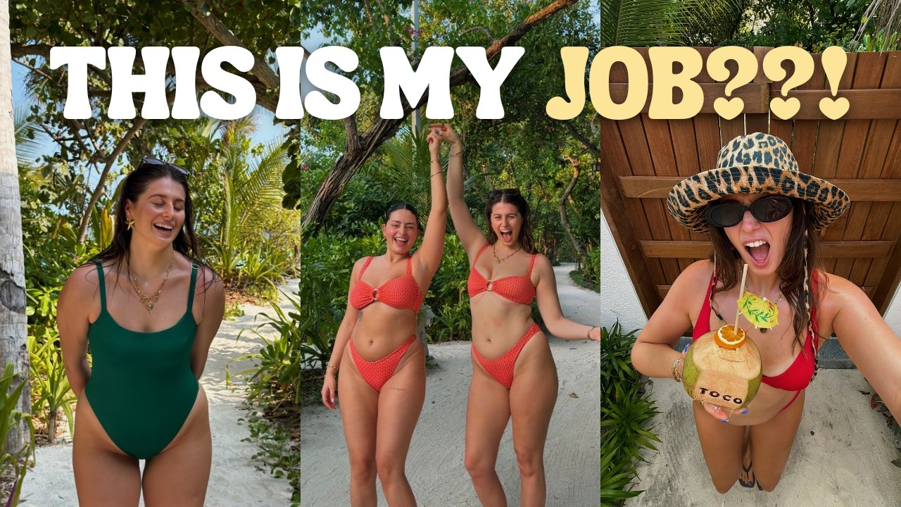INSIDE MY MALDIVES BRAND TRIP | bikinis, BTS & making new friends🌴🌤️