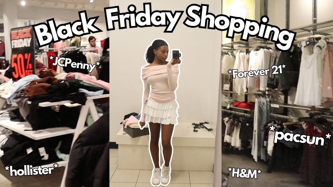 Come Black Friday Shopping with me + Haul | PacSun, Hollister, H&M, Forever 21 & More!
