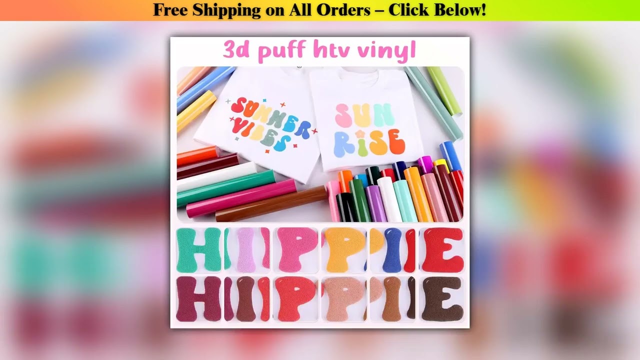 XFX Puff Vinyl Heat Transfer 3D Puff Heat Transfer Vinyl HTV Puff Vinyl for Heat Press T Shirt