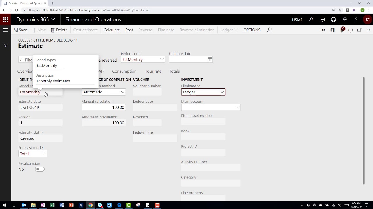 Capitalized Project into Fixed Asset in Dynamics 365 for Finance and Operations | Sikich