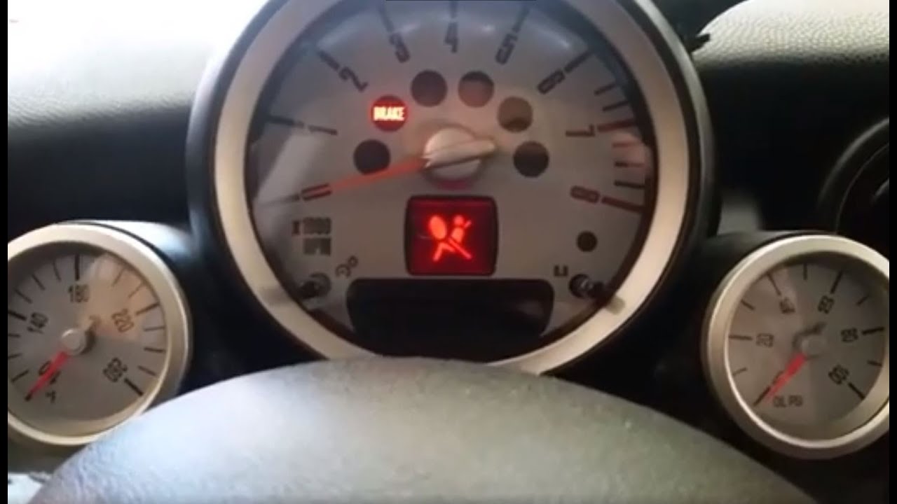Airbag/seat tensioner warning error - CLEARED - on a 2009 R56 Mini Cooper