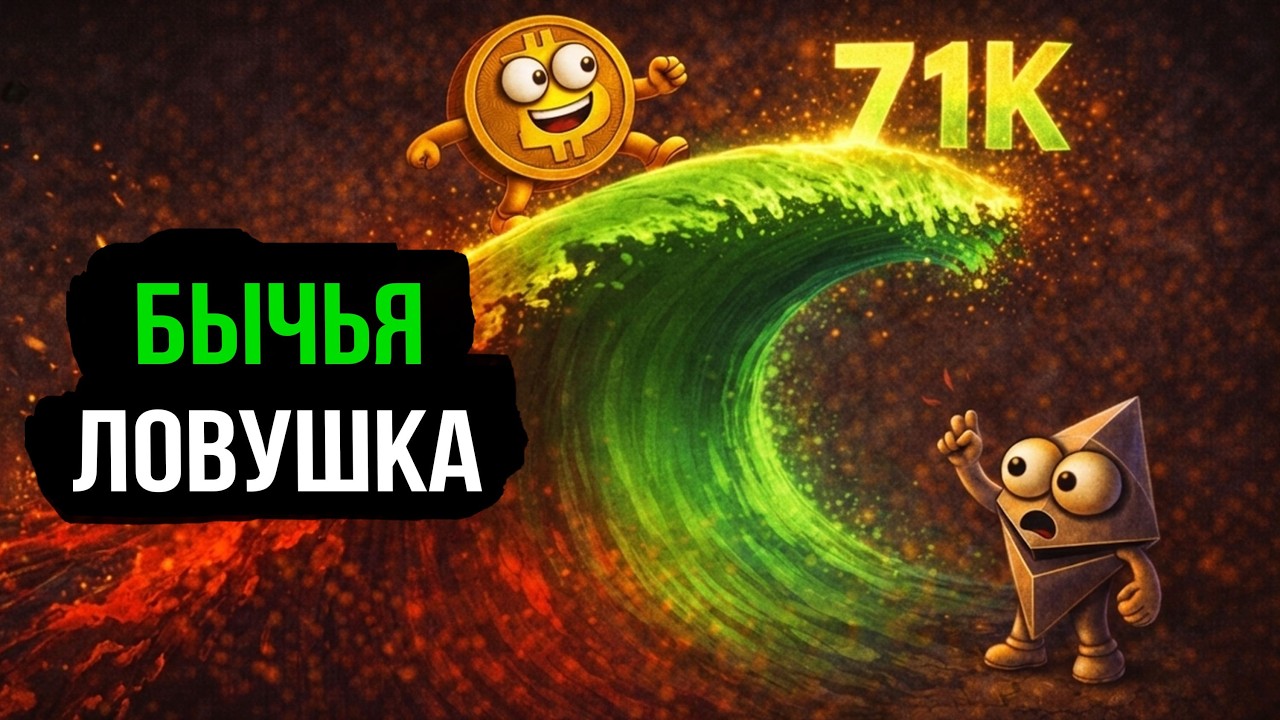 БИТКОИН: Ликвидность собрана. Ждем импульс к $71,000?