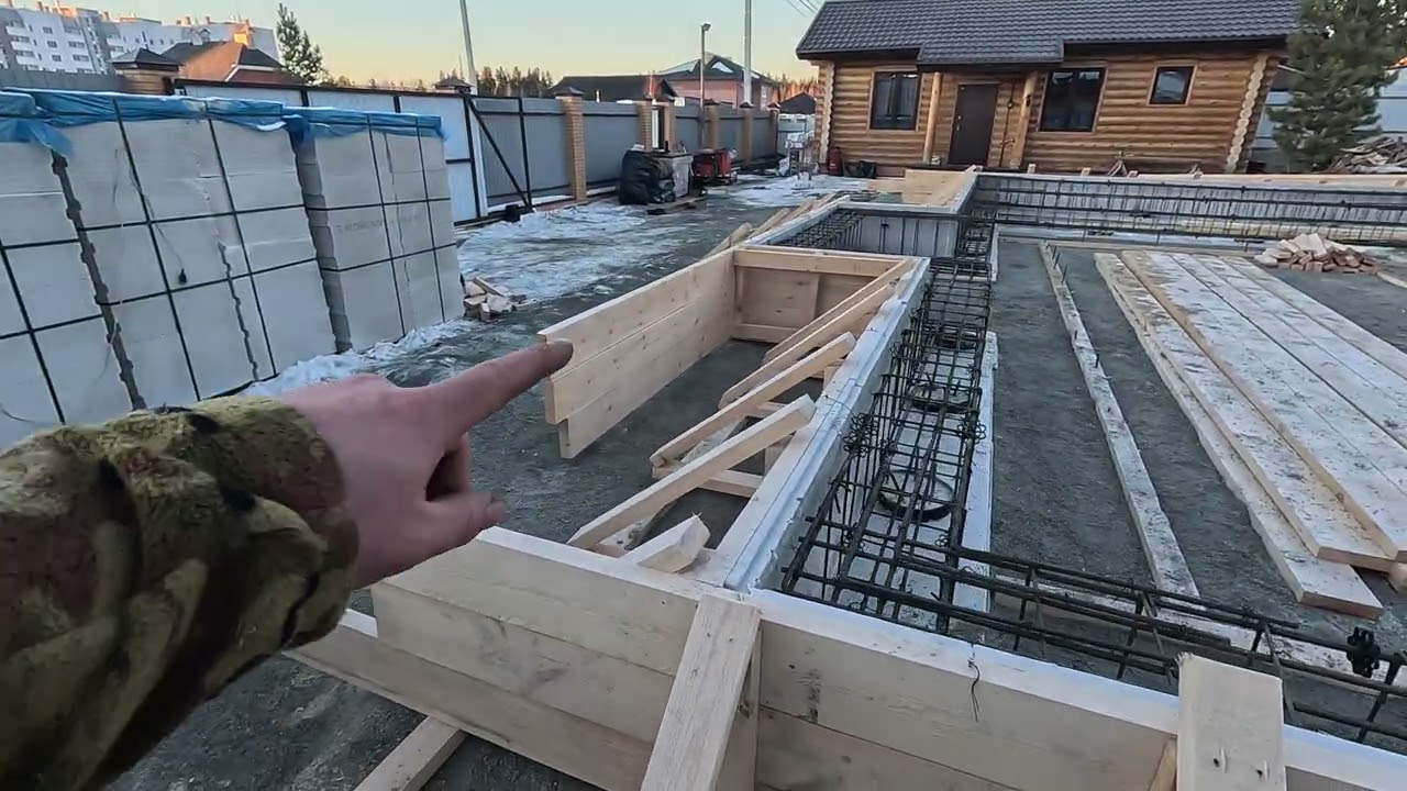 Фундамент в январе
