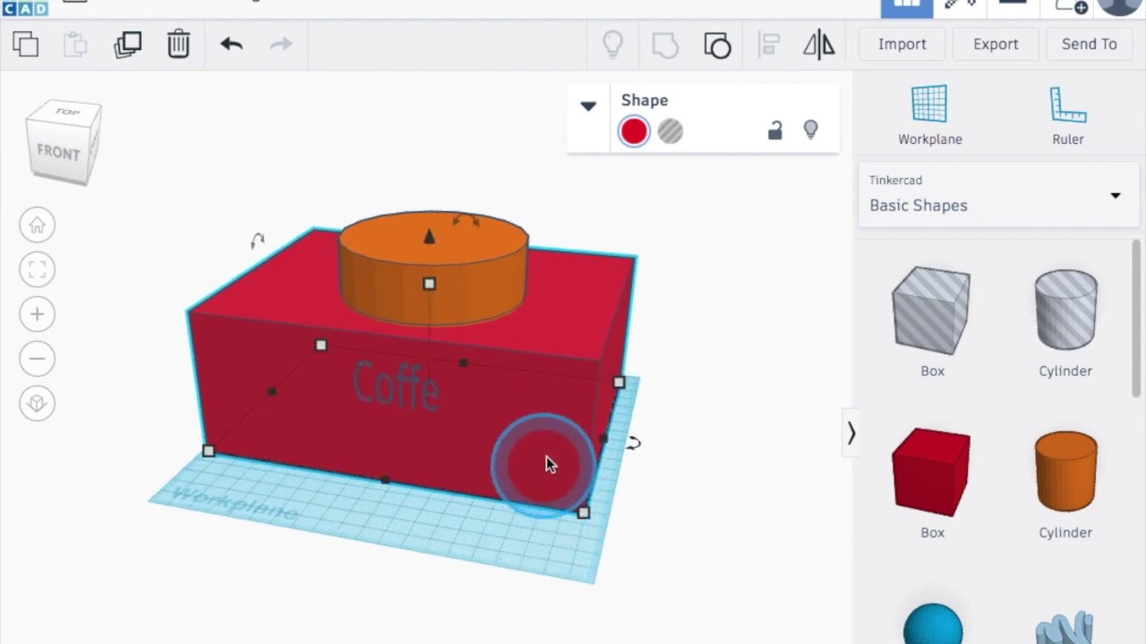 TinkerCad How to make a Coffee Mug
