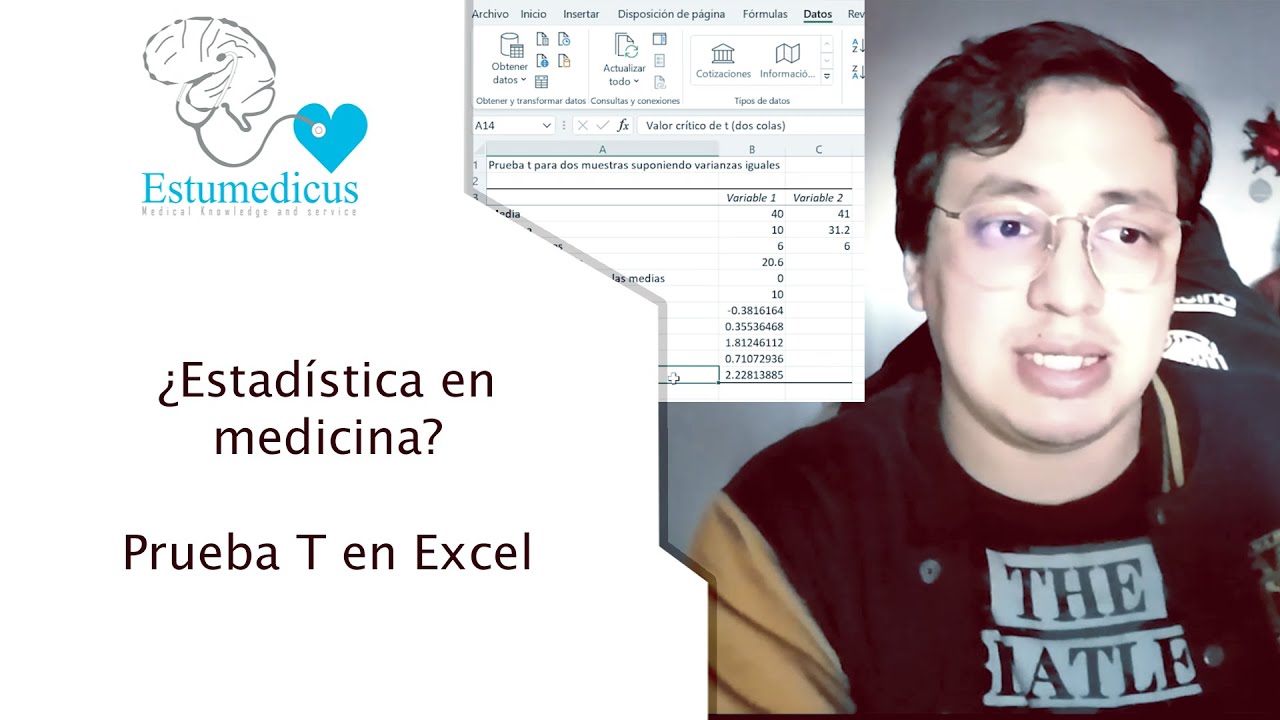 ¿Estadística en medicina? | Prueba t en Excel | Fisiología
