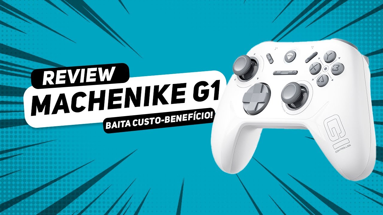 Machenike G1 NOVO CONTROLE CUSTO-BENEFICIO com HALL EFFECT E 1000Hz PARA PC, SWITCH E ANDROID!