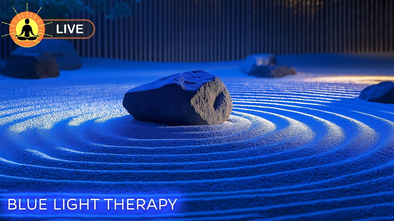🔴 Insomnia Relief Music “The Blue Garden” - Peaceful Deep Sleep & Meditation | Fall Asleep Fast