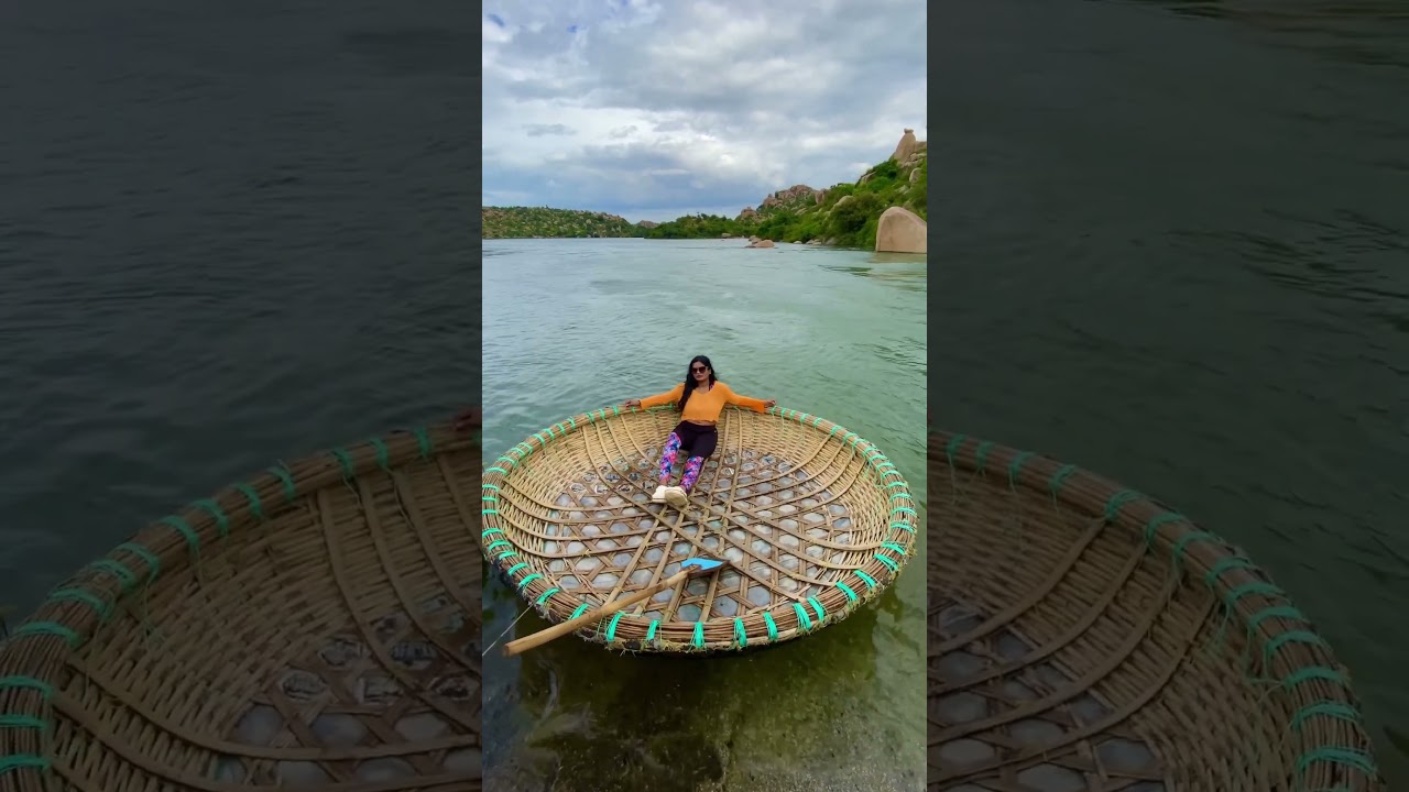 Coracle Ride Hampi #pune #hampi #hampiturism #hampitemple #hampidiaries #maharashtra_gadkille