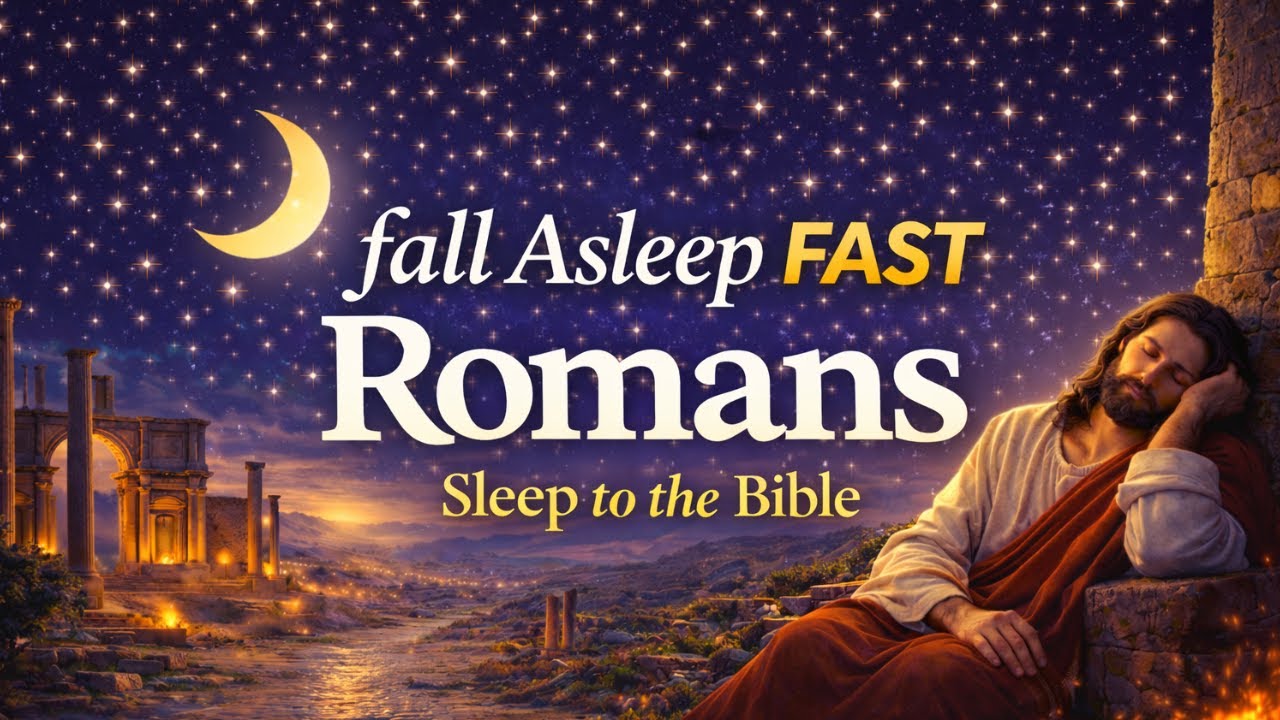 Fall Asleep FAST to the Book of Romans | Peaceful Bible Reading for Deep Sleep