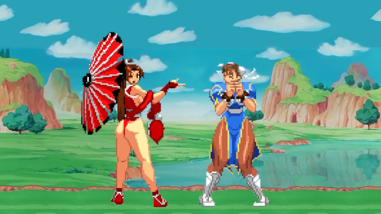 Mai Shiranui And Chun Li Enjoying The Nature And Sharing Their Memories With Each Other