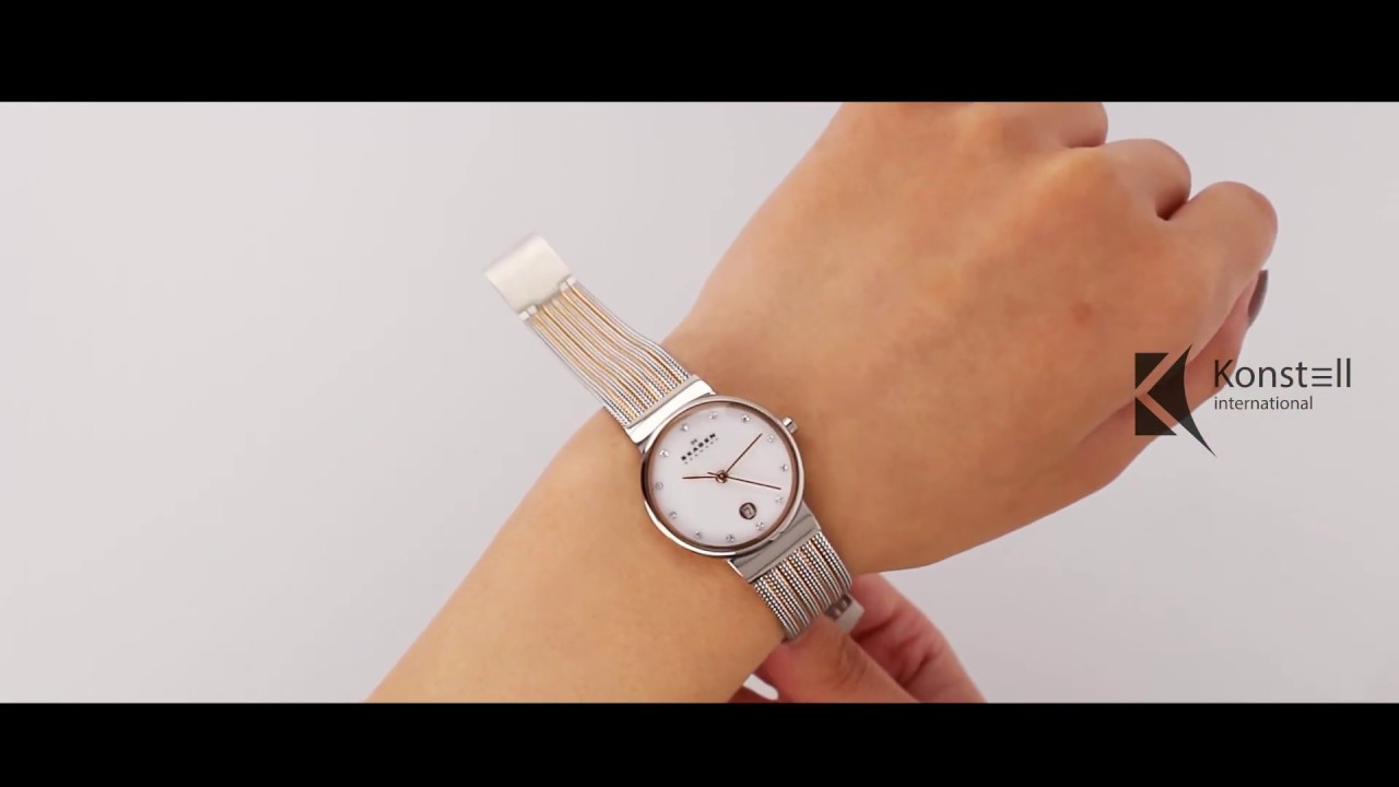 Skagen 355SSRS - Mother of Pearl Dial Two-tone Mesh Ladies Watch | skagenWear