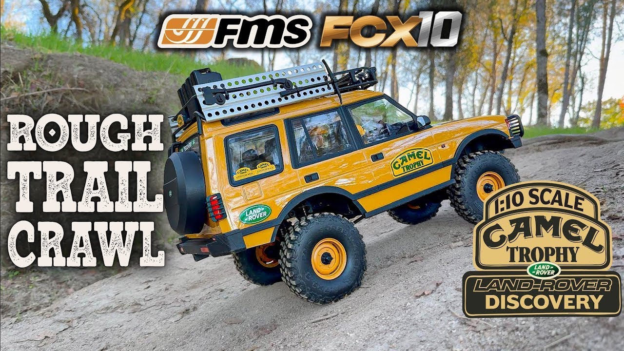 FMS FCX10 Discovery Rough RC Ride on the Trails