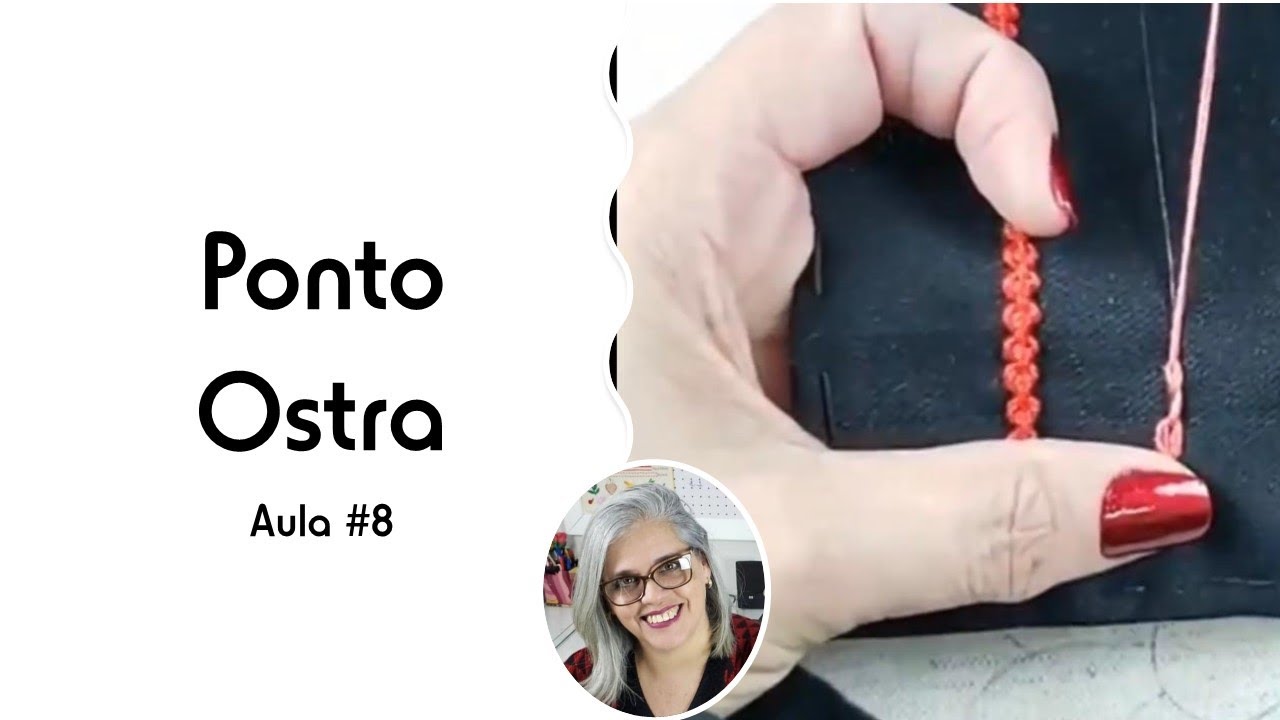 Bordando Ponto Ostra no Bordado Livre | Gê Abecia